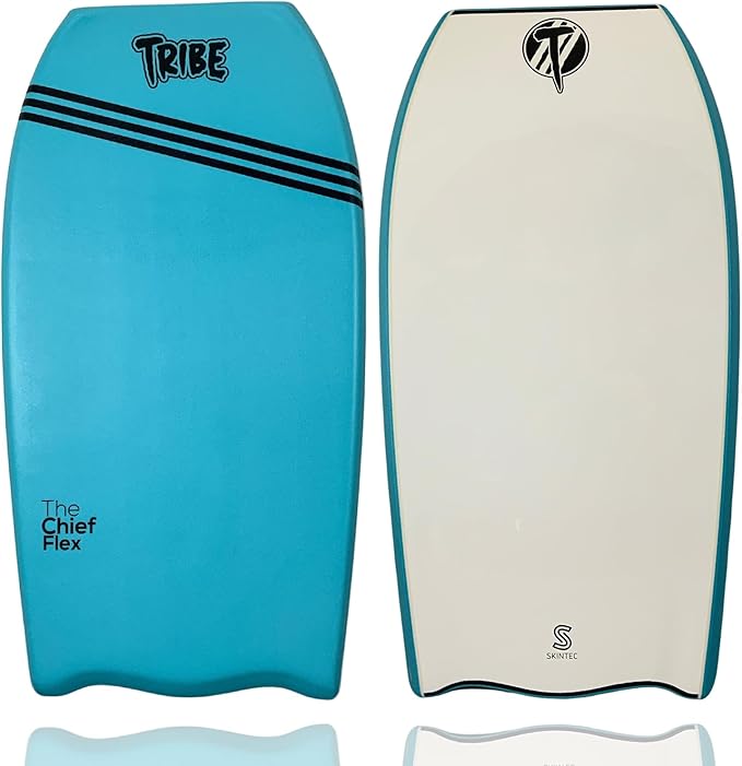 Tribe Chief Flex Big Guy Bat Tail Bodyboard - Body Boards for Adults and Kids - Board for Waves - Boogie Board for Beach Bodyboarding (42", 43.5", 45")-StrideForce Fitness
