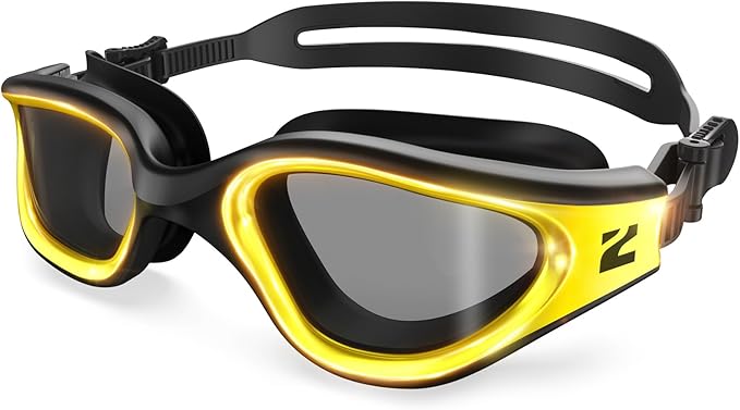 ZIONOR G1 Nava Super Anti-Fog Unisex Swim Goggles Mirror/Bright Smoke Lens-StrideForce Fitness