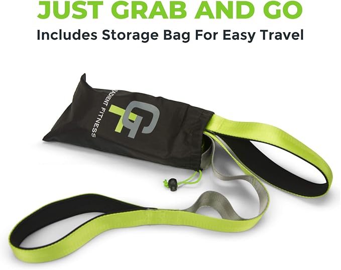 Gradient Fitness Stretching Strap for Physical Therapy, 12 Multi-Loop Stretch Strap 1.5" W x 8' L, Neoprene Handles, Physical Therapy Equipment, Yoga Straps for Stretching, Leg Stretcher.-StrideForce Fitness