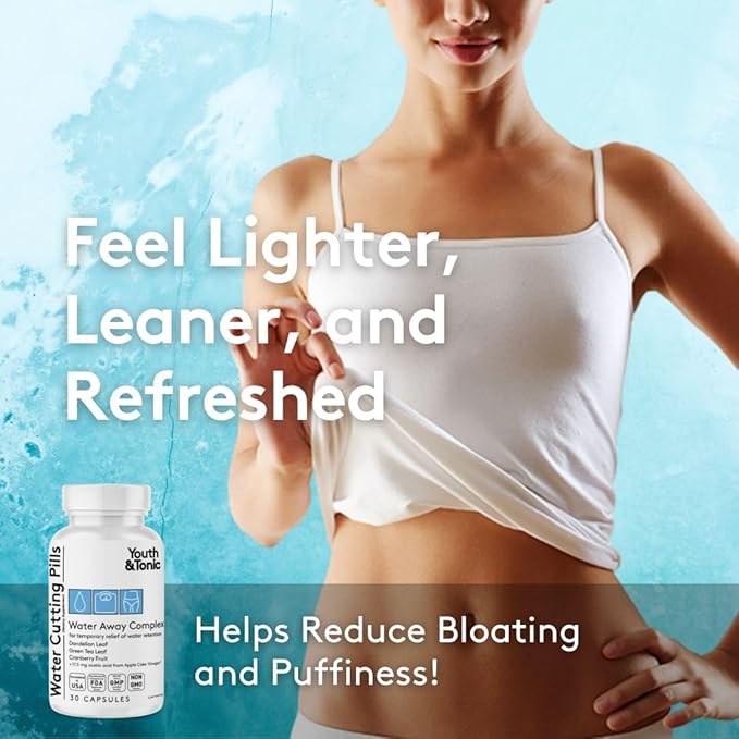 Youth & Tonic Sculpt Lean Cleanse – Feel Lighter & More Toned, Water Weight & Bloating Relief, Detox & Fluid Loss Support – Bedtime Trim, 15 Day Colon Cleanser, 90 Pills for Metabolism & Defined Body-StrideForce Fitness