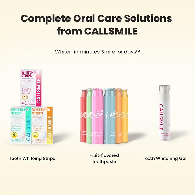 CALLSMILE Fluoride-Free Toothpaste, Easy-Press Pump, 60g - Fruity Flavors, No SLS, Non-Toxic, No Sweeteners, for Adults & Kids, Gentle for Sensitive Teeth, Mango-Flavored, ValentGine's Day Gifts