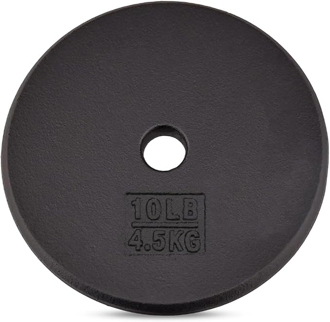 Yes4All Standard 1" Cast Iron Weight Plate - Ideal for Strength Training - Multiple Weight: 5LB to 25LB (Single & Set of 4)-StrideForce Fitness