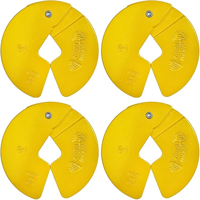 Micro Gainz Dumbbell Fractional 1.25lb Weight Plate, Ideal for Micro Loading, (Choose Color) 4 Piece Fractional Weight Plates, Designed for Dumbbell Training, Made In USA-StrideForce Fitness