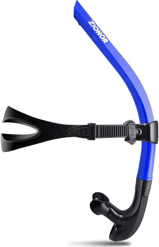ZIONOR Snorkel Lap Swimming Swimmer Training Diving Snorkeling Comfortable Mouthpiece One-Way Purge Valve for Pool Open Water-StrideForce Fitness