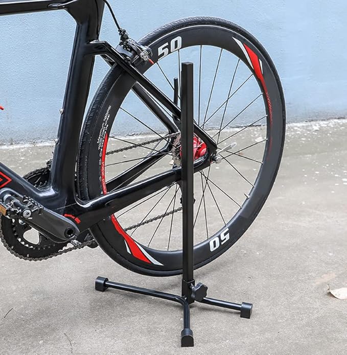 Topyond Vertical Bike Stand, Adjustable Upright Bicycle Stand Indoor, Tree Style Standing Bike Rack, Heavy Duty Bicycle Floor Parking Rack for Parking Bikes at Home, Repairing, Washing Chains-StrideForce Fitness