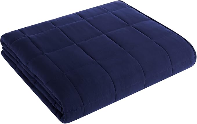 L'AGRATY Weighted Blanket - 88"x104" 30lbs Cooling Breathable Heavy Blanket Microfiber Material with Glass Beads for Adult All-Season Summer Fall Winter Soft Thick Comfort-StrideForce Fitness