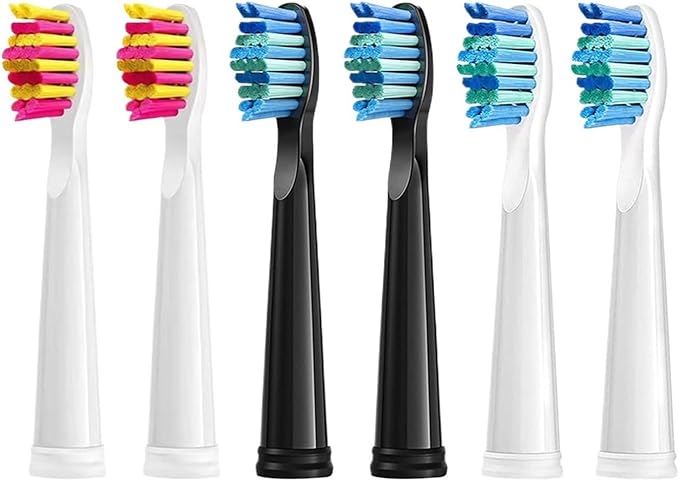 Replaceable Brush Heads Bristle Refill ，Compatibility for Seago/Fairywill Electric Toothbrush FW/SG 507/508/515/551/917/959(Type 10)