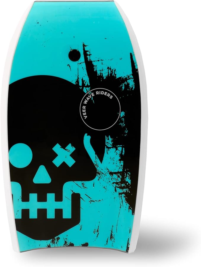 Veer Body Board - High Performance Adult or Child Sized Boogie Board - Bodyboard for Adults, Kids, Boys and Girls - Includes Premium Neoprene Tether with Two-Way Rotation-StrideForce Fitness