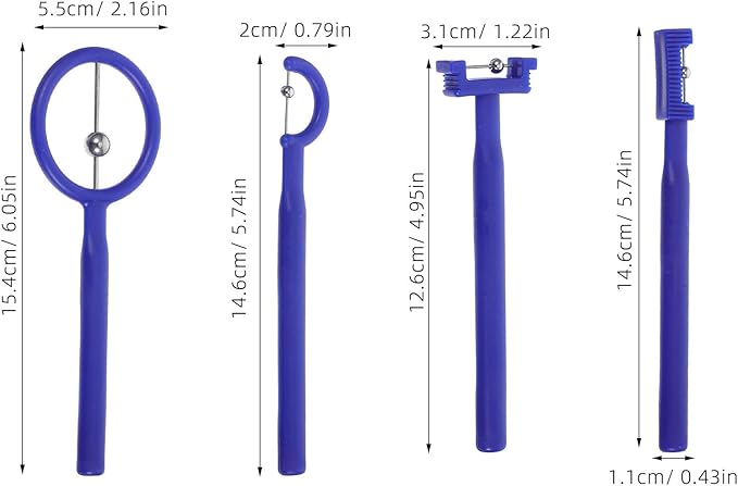 Ngue Muscle Training Tool 4pcs Tongue Tip Trainer for Boys and Girls Oral Stimulation Kit Speech Therapy Tool Portable