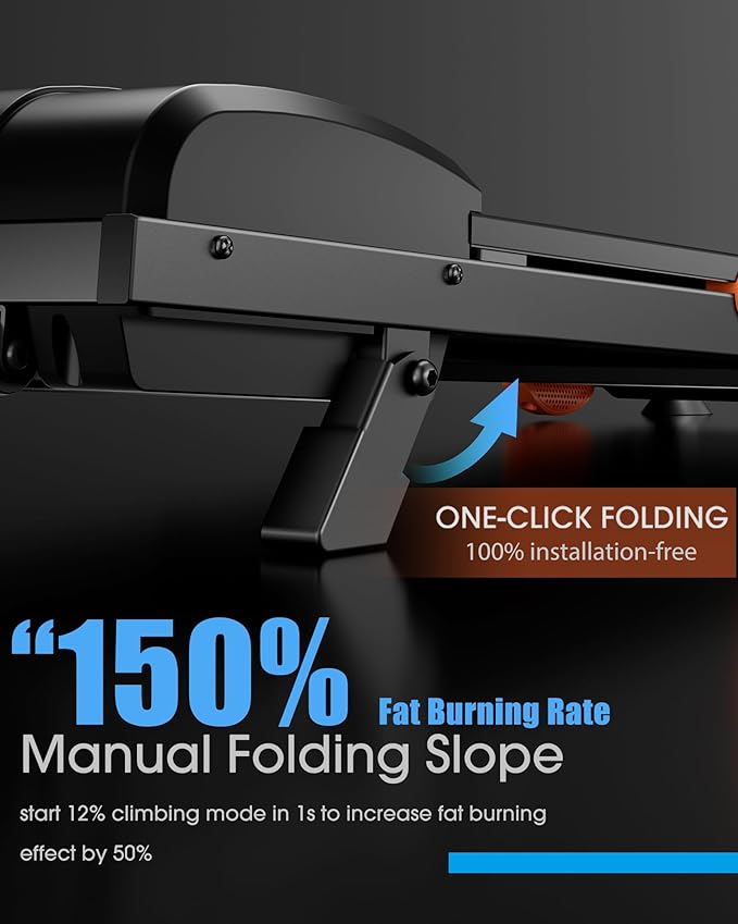 340lb Capacity Walking Pad Treadmill with 12% Incline, Big LED Display Under Desk Treadmill Support Full Manual/3-Preset Countdown/App Mode, Portable Treadmills for Small Spaces-StrideForce Fitness