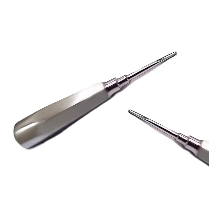 MEDSPO Professional Dental Instruments Osteotome Periotome Luxating Elevator Implant | Orthodontic PDL Teeth | Surgical Root Extraction Spreading (Luxation Elevator set of 6)