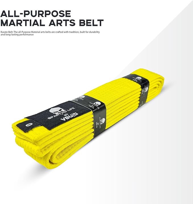 Karate Belt, All-Purpose Martial Arts Belt, Judo, Taekwondo Belt, Durable MMA Color Rank TKD Belt Size 0-6.-StrideForce Fitness