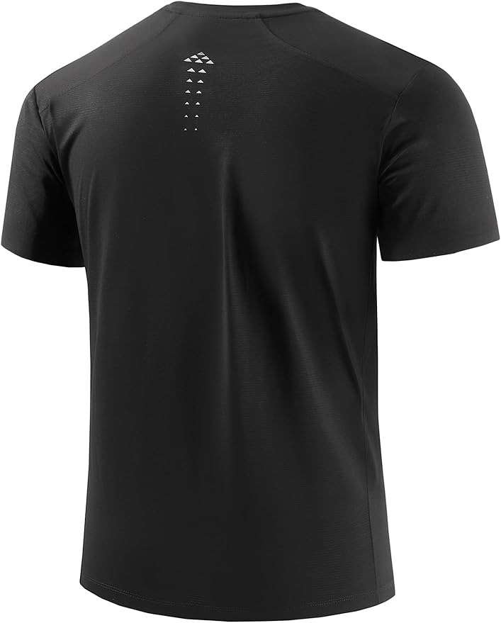 Mens Seamless Workout T-Shirts Lightweight Moisture Wicking Running Hiking Camping Tennis Pickleball Shirts for Men-StrideForce Fitness