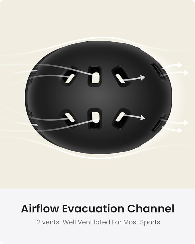 OutdoorMaster Skateboard Cycling Helmet - Two Removable Liners Ventilation Multi-Sport Scooter Roller Skate Inline Skating Rollerblading for Kids, Youth & Adults-StrideForce Fitness