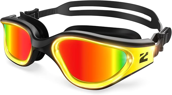 ZIONOR G1 Nava Super Anti-Fog Unisex Swim Goggles Mirror/Bright Smoke Lens-StrideForce Fitness
