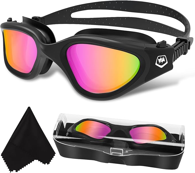 WIN.MAX Polarized Swimming Goggles Swim Pool Goggles Anti Fog Anti UV No Leakage Clear Vision for Men Women Adults Teenagers-StrideForce Fitness