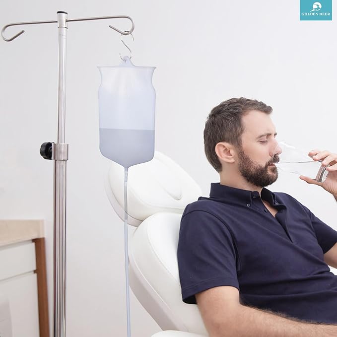 Silicone Enema Bag Kit - 2 Quart Capacity, 5 Multi-Size Reusable, Controlled Water Flow for Colon Detox Cleanse Enemas-StrideForce Fitness