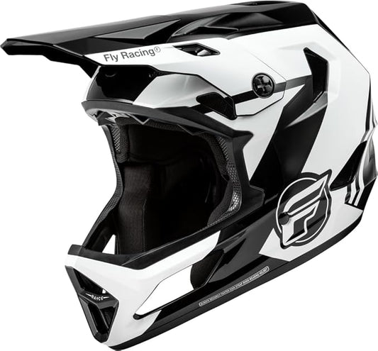 Fly Racing Rayce Full-Face Mountain Bike/BMX Helmet – ASTM F1952 DH Certified, CPSC 1203, CE EN1078, Poly-Alloy Shell, TFV Ventilation, Removable Liner-StrideForce Fitness