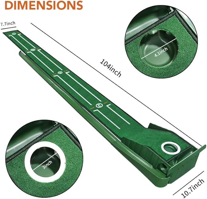 Golf Putting Mat for Various Skill Levels-StrideForce Fitness