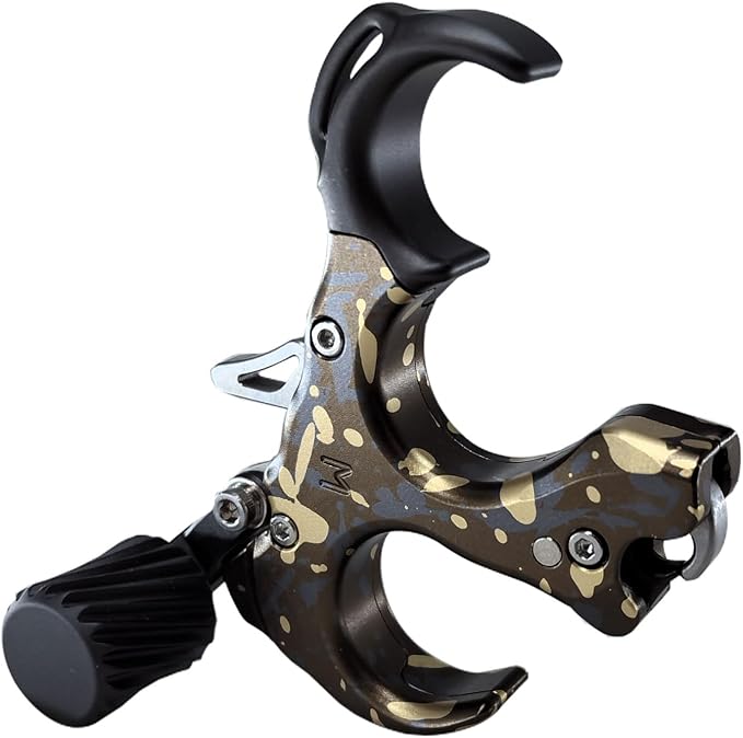 Compound Bow Aid Releaser with Wrist Straps and Adjustment Tool,Archery Release Aids with 3 Thumb Release Adjustable,Aluminum Alloy Aids.for Left and Right Handers.-StrideForce Fitness