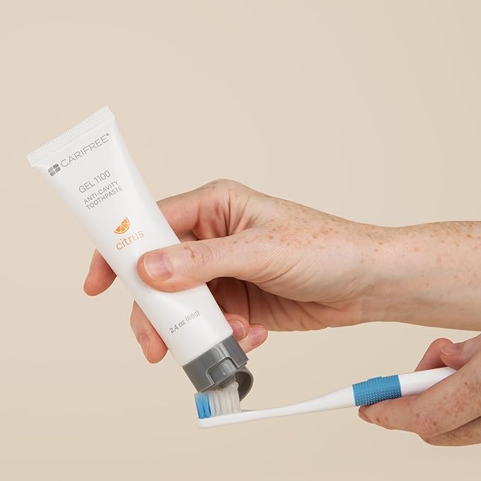 CariFree Gel 1100, Variety Pack with 3 Flavors (Mint, Citrus, Grape), Anti-Cavity Fluoride Toothpaste, Nano Hydroxyapatite for pH Neutralization, Freshens Breath & Moistens Mouth, Dentist Recommended