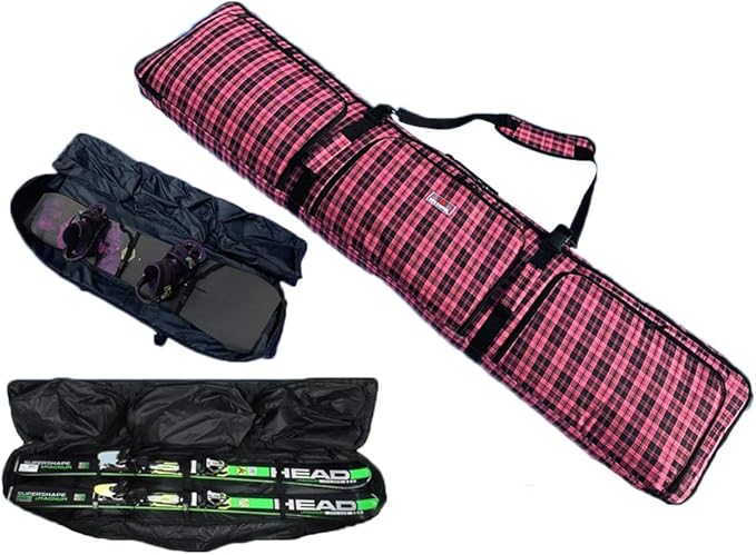 UNISTRENGH Snowboard Bag for Air Travel - Fully Padded Waterproof SnowboardingBag, Durable Multi-Compartment Outdoor Snow Skis Bag-StrideForce Fitness