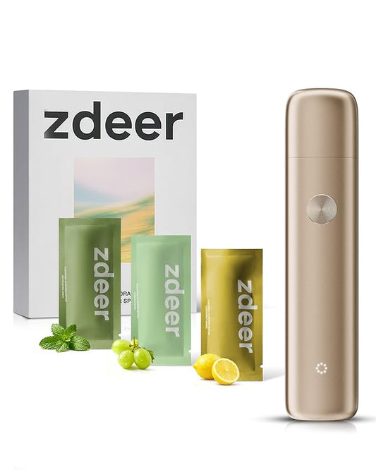 Electric Oral Spray - Probiotic Mouth Spray Fresh Breath, Alcohol Free Breath Spray for Bad Breath, Rechargeable, Travel Size, Various Flavors With 3 Flavors Cartridges