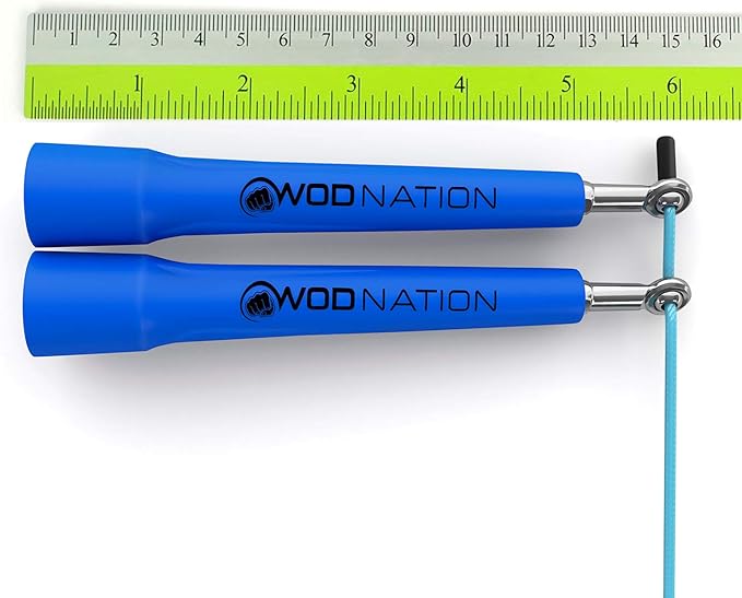 WOD Nation Adjustable Speed Jump Rope For Men, Women & Children - Blazing Fast Fitness Skipping Rope Perfect for Boxing, MMA, Endurance-StrideForce Fitness