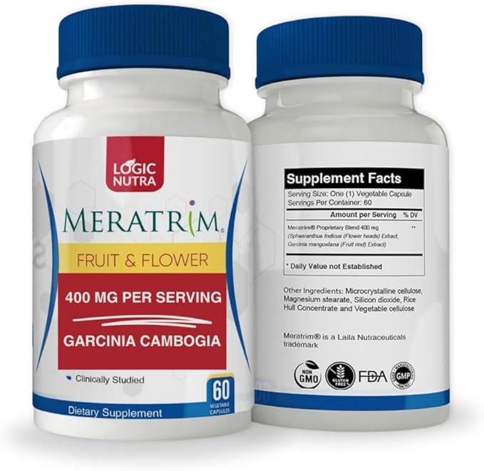 Meratrim Proprietary Blend 400 mg - Garcinia Mangostana (Fruit Rind) Extract - Stimulant Free - 60 Vegetable Capsules-StrideForce Fitness