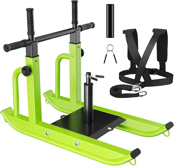 Weight Sled Adjustable Height - Weight Training Pull Sled Gym Equipment for Fitness Strength & Speed Training-StrideForce Fitness