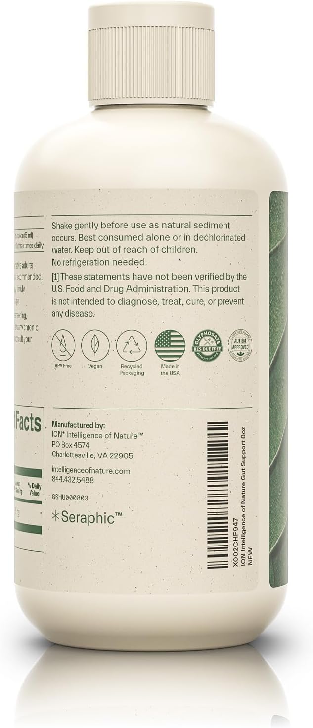 ION* Intelligence of Nature Gut Support Liquid | Promotes Digestive Wellness, Strengthens Immune Function, Alleviates Gluten Sensitivity, Enhances Mental Clarity | 2-Week Supply (8 oz.)-StrideForce Fitness