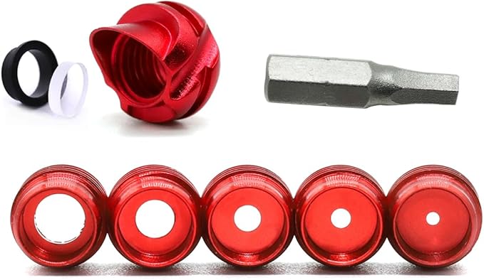 Linkboy Archery 37/45 Degree Hooded Peep Sight Compound Bow Peep Sight Inner Core 6X/8X Clarifier Aperture Lens Kits for Hunting-StrideForce Fitness