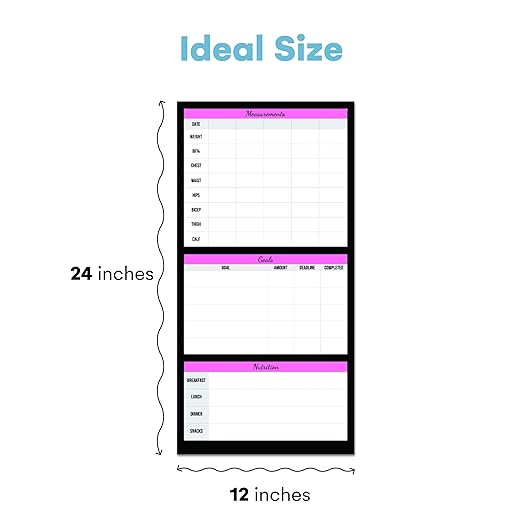 Weekly Planner Pad - Notepad Scheduling System - Dry Erase Board, Task List, and Calendar - Planning Poster for Time Management, Workout, Exercise, and Weight Loss - Expandable Desk Notepad-StrideForce Fitness
