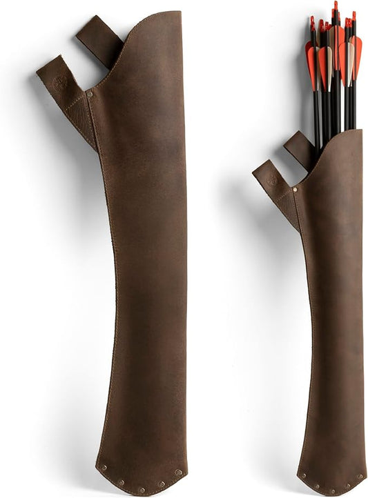 Leather Hip Quiver for Arrows, Hunting Quiver Arrow Holder, Archery Quivers Holder, Best Compound Bow Arrow Quiver for Recurve Bow, Back Quiver, Design for Archery Crossbow Quiver-StrideForce Fitness