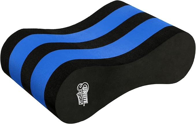 Sunlite Sports EVA 5-Layer Pull Buoy Leg Float - Pool Training Aid, Legs and HIPS Support for Adults, Kids, and Beginners, for Swimming Stroke-StrideForce Fitness