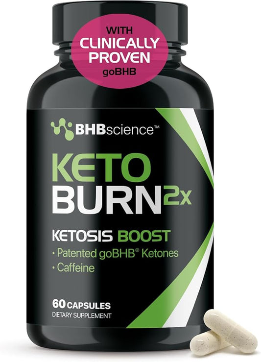Keto BHB Exogenous Ketones Supplement - BHB Science Keto Diet Pills with Patented goBHB and Caffeine for Natural Energy Focus Body Sculpting & Ketosis Support - Vegetarian & Non-GMO (1 Month Supply)-StrideForce Fitness