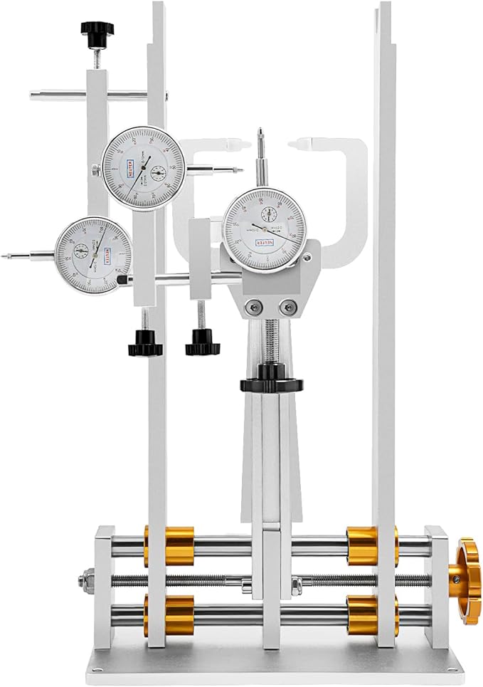 Bicycle Wheel Truing Stand, Professional Bike Repair Truing Bearing Stand with 3 Gauges Removable Bicycle Wheel Maintenance Tool Kit for 10" - 29" Wheels Rim Truing MTB Road-StrideForce Fitness