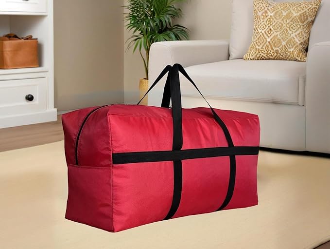 Extra Large Storage Duffle Bag with Zippers and Handles, Big Foldable Duffle Bag for Travel-StrideForce Fitness