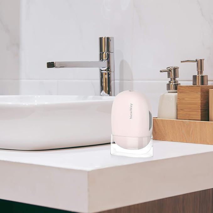 NewWay Mini Toothbrush Cover Rechargeable Travel Toothbrush Case with Holder for Houshold and Traving or Business Trip Pink