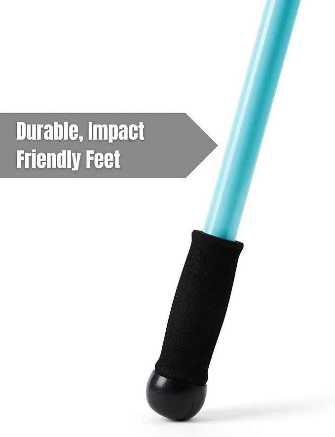 Weighted Walking Sticks for Seniors, Women & Men – 1.2lb Each Ergonomic Hiking Poles for Balance, Posture & Stability – Durable Trekking Poles for Walking-StrideForce Fitness