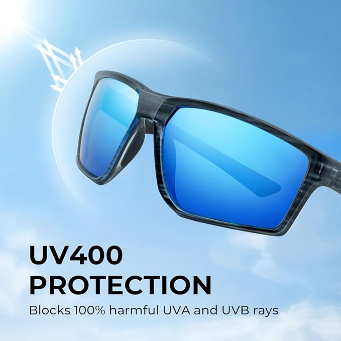 KastKing Osage Polarized Sport Sunglasses for Men and Women, Ideal for Driving Fishing Cycling Running, UV Protection-StrideForce Fitness