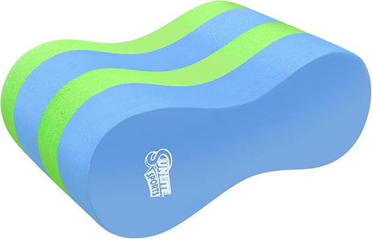 Sunlite Sports EVA 5-Layer Pull Buoy Leg Float - Pool Training Aid, Legs and HIPS Support for Adults, Kids, and Beginners, for Swimming Stroke-StrideForce Fitness