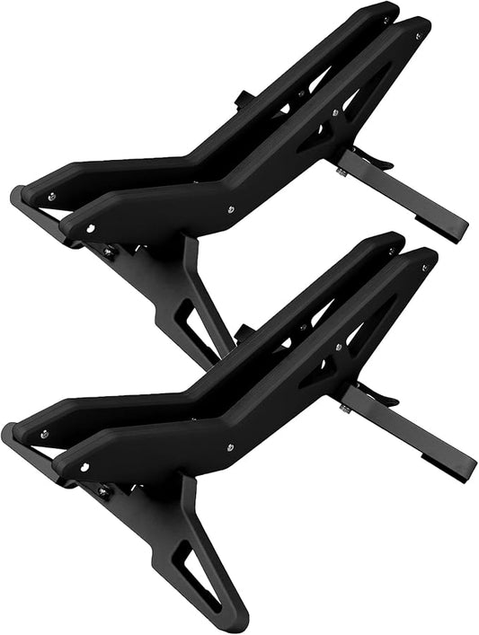 Adjustable Bike Parking Stand Fits 16-29 Inch Bicycles, Compatible with 23c-3.0 Tire Width – Heavy-Duty Plastic, Easy Installation, Stylish Two-Tone Design (Black(2 Pack))-StrideForce Fitness