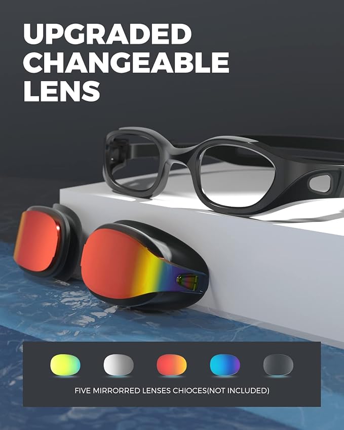 OMID Swim Goggles, P3 Anti-Fog Swimming Goggles for Men Women Anti-UV Goggles-StrideForce Fitness