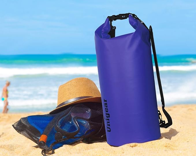 Unigear Dry Bag Waterproof, 2L/5L/10L/20L/30L/40L Floating and Lightweight Bags for Kayaking, Boating, Fishing, Swimming and Camping with Waterproof Phone Case-StrideForce Fitness