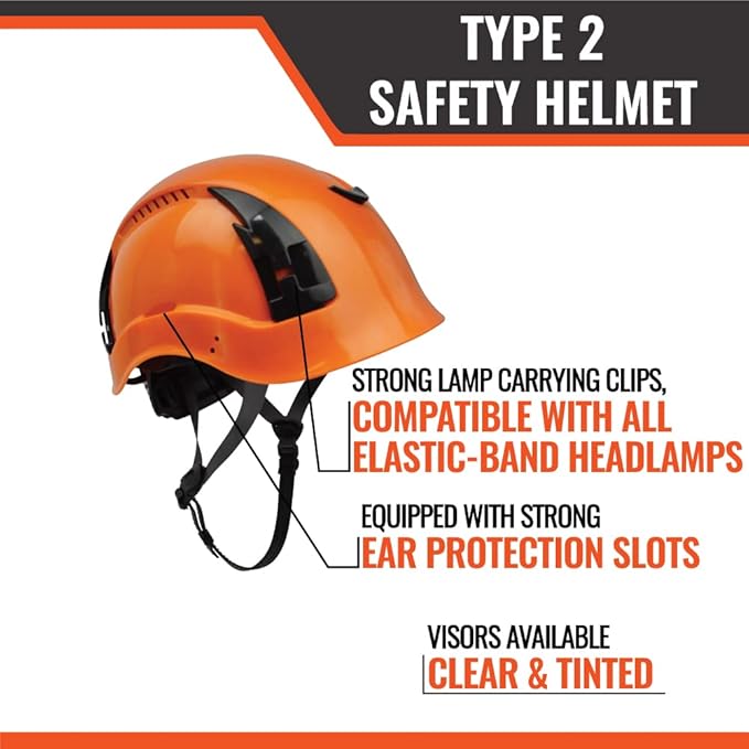 Malta Dynamics APEX Type 2 Safety Helmet – OSHA and ANSI Z89.1 Compliant Safety Hard Hats for Construction Workers and Vented Helmet for Head Protection-StrideForce Fitness