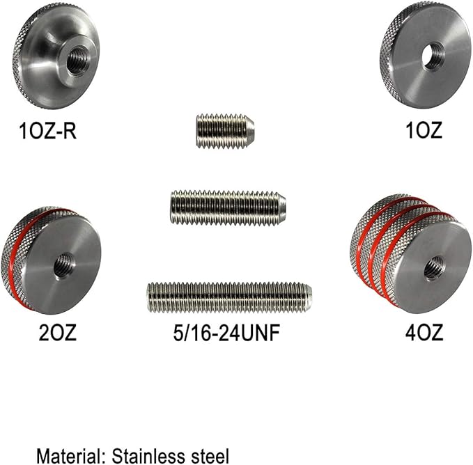 maifield Archery Bow Stabilizer, Counterweight Balance Weight,Adjustable Bow Weight Bar for Compound Bow and Regular Bow Outdoors Archery Bow Accessories-StrideForce Fitness