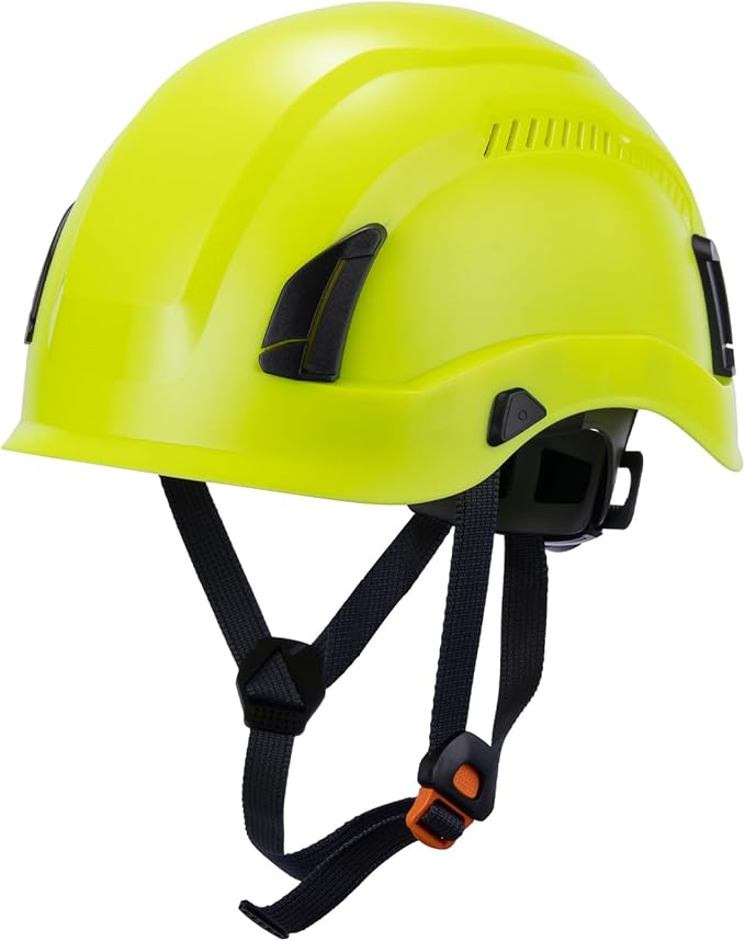 Land Helmets EcoPro Safety Helmet - ANSI/ISEA Z89.1-201 Type 1 Class C Vented - OSHA Approved - Lightweight Helmet with 6 Pt Suspension for Arborist, Industrial & Fall Protection-StrideForce Fitness