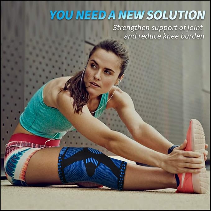 NEENCA Professional Knee Brace, Compression Knee Support with Patella Gel Pad & Side Stabilizers, Medical Knee Sleeve for Pain Relief, ACL,PCL, Meniscus, Injury Recovery, Arthritis, Sports, Workout...