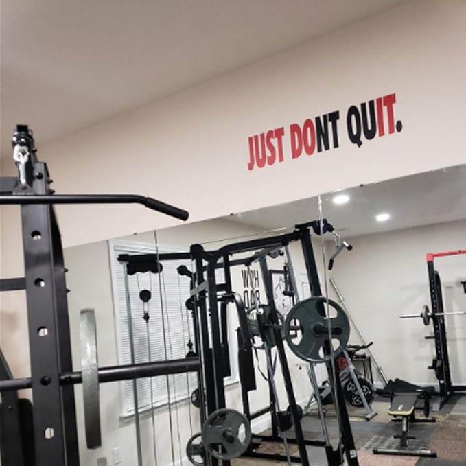 Jeyfel Decals. Fitness Wall Decals. Just Don't Quit. Just Do It. Vinyl Wall Art, Sticker Decal Gym.-StrideForce Fitness